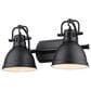 Golden Lighting Duncan 2-Light Bath Vanity in Matte Black, , large