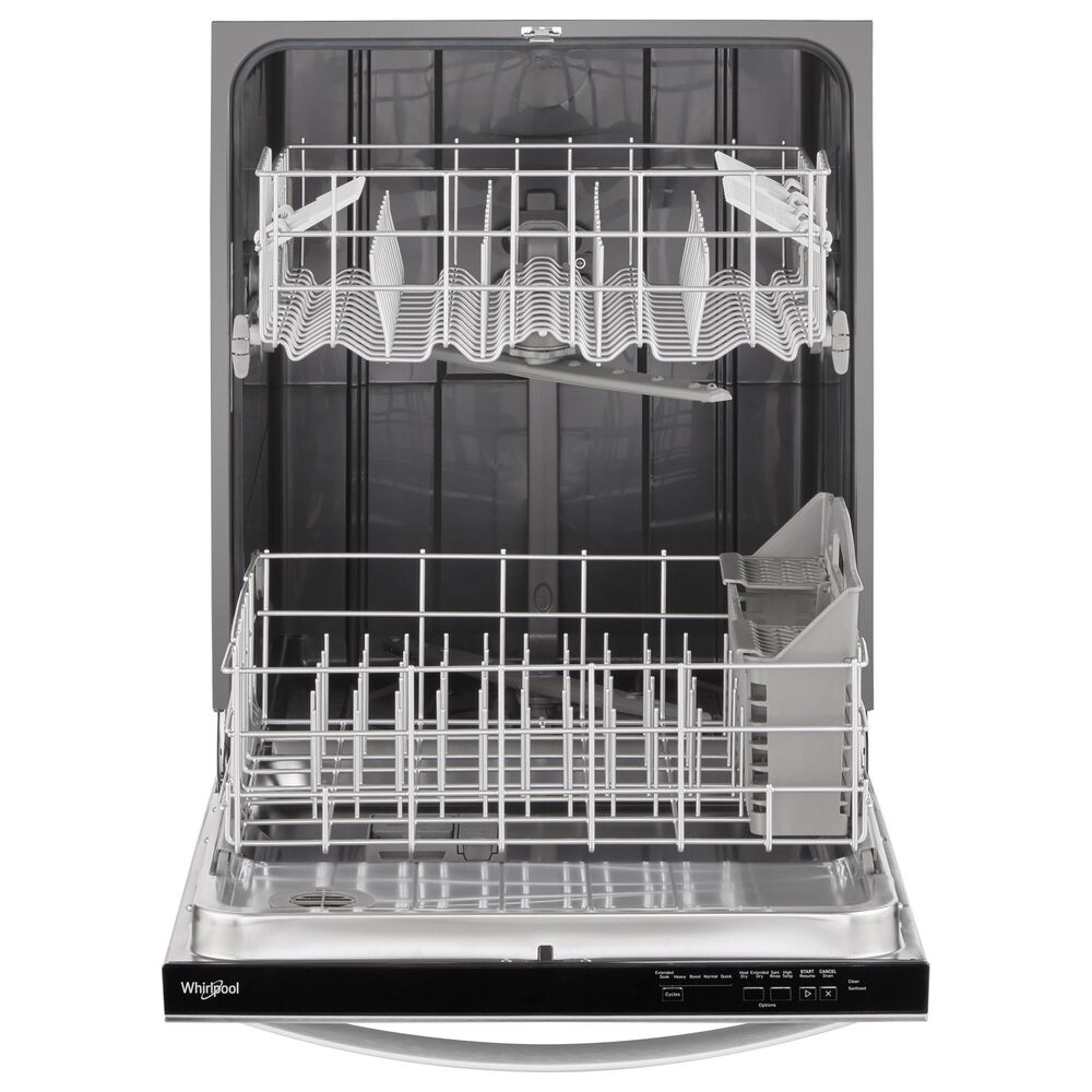 Whirlpool 3-Piece Kitchen Package with 5.3 Cu. Ft. Electric Range, 1.7 Cu. Ft. Microwave Hood Combination, and Towel Bar Dishwasher with Boost Cycle in Stainless Steel, , large