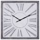 Maple and Jade 25" Metal Wall Clock in Grey, , large