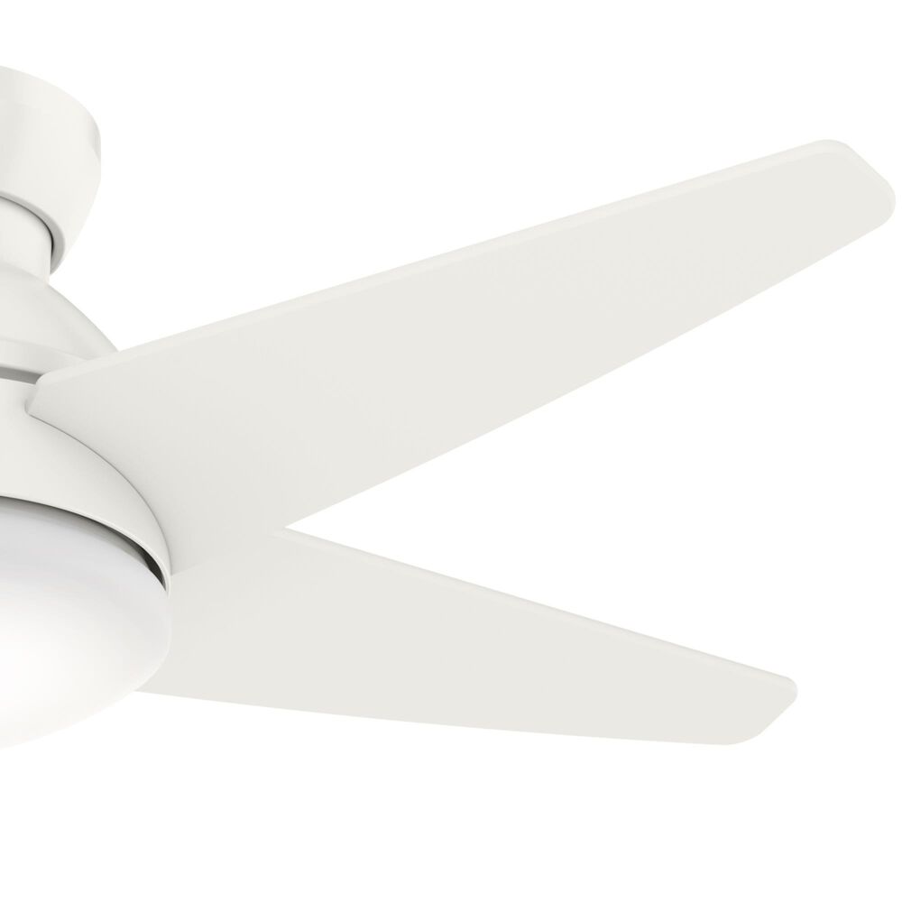 Hunter Isotope 44&quot; Ceiling Fan with LED Light in Fresh White, , large