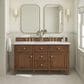 James Martin Vanities Lorelai 60" Double Vanity in Mid-Century Walnut with 3 cm Ethereal Noctis Quartz Top, , large