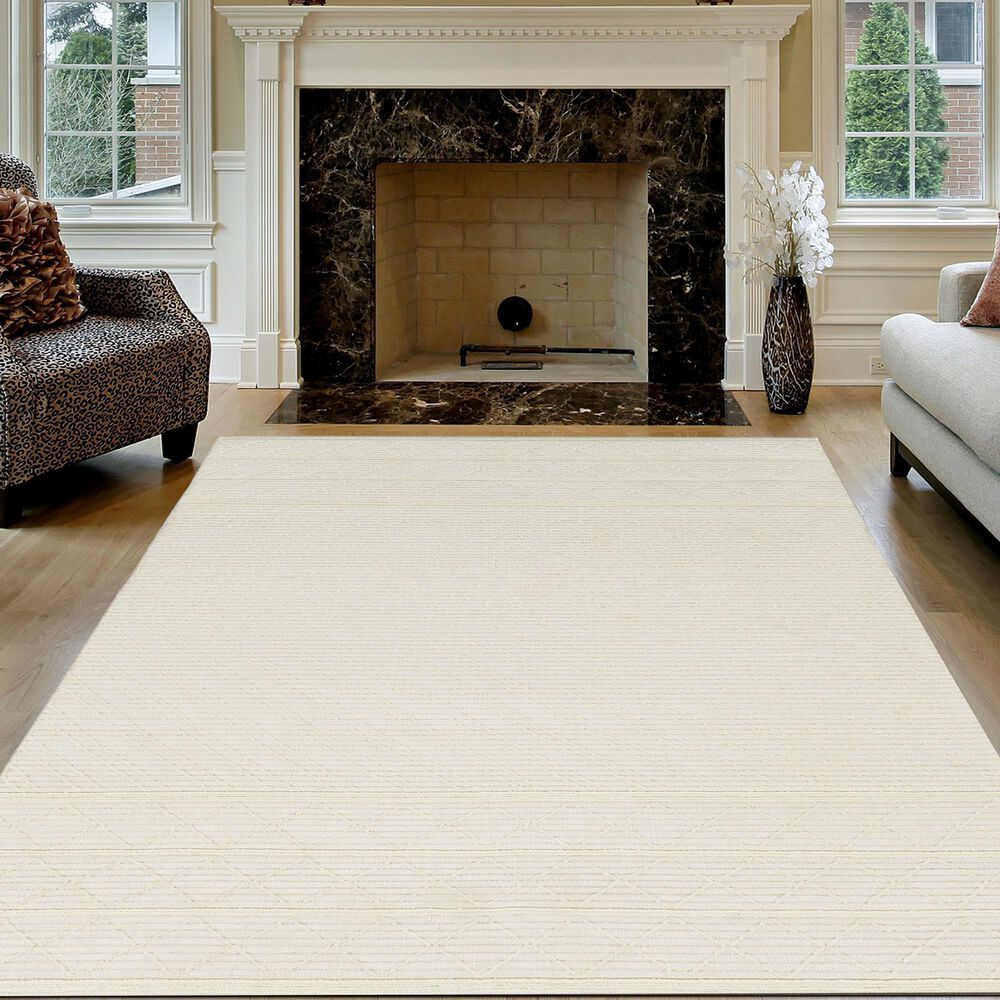 Radici USA Bellissima 10&#39; x 14&#39; Cream Area Rug, , large
