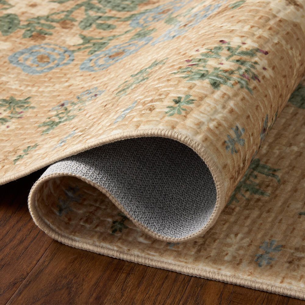 Rifle Paper Co. x Loloi Orchard Sand and Multicolor 5' x 7'6" Area Rug, , large