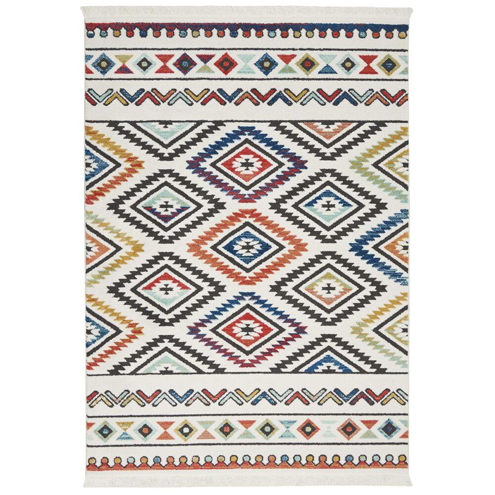 Nourison Navajo NAV06 2"2" x 4"3" White Area Rug, , large