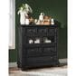 Legacy Classic Vintage Market Glass Door 6-Drawer Chest in Kettle Black, , large