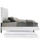 New Heritage Europa 5 Piece Wood Cal King Panel Bedroom Set with Chest and Nightstand in White, , large