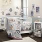 Lambs and Ivy Star Wars The Child Baby Yoda Grogu Fitted Crib Sheet in Taupe, Green and White, , large