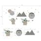 Lambs and Ivy Star Wars The Mandalorian The Child Wall Decals in Blue, White, Green and Black, , large