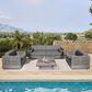 Armen Living Vivid 4-Piece Patio Conversation Set in Eucalyptus/Gray, , large