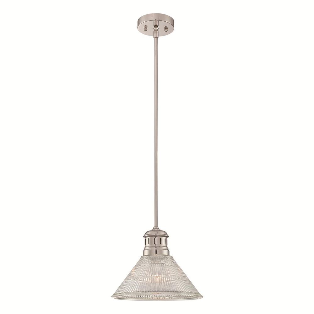 Lite Source Gale 1-Light Pendant in Polished Steel, , large