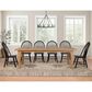 Crystal City Sommerset 7-Piece Rectangular Dining Set in Natural Oak and Black, , large