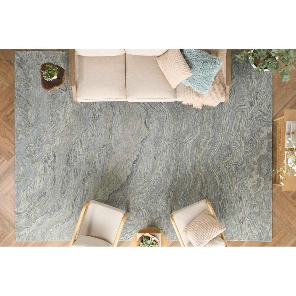 Nourison Graceful 3&#39;9&quot; x 5&#39;9&quot; Blue Area Rug, , large