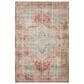 Loloi II Heidi  7"6" Square Terracotta and Aqua Area Rug, , large