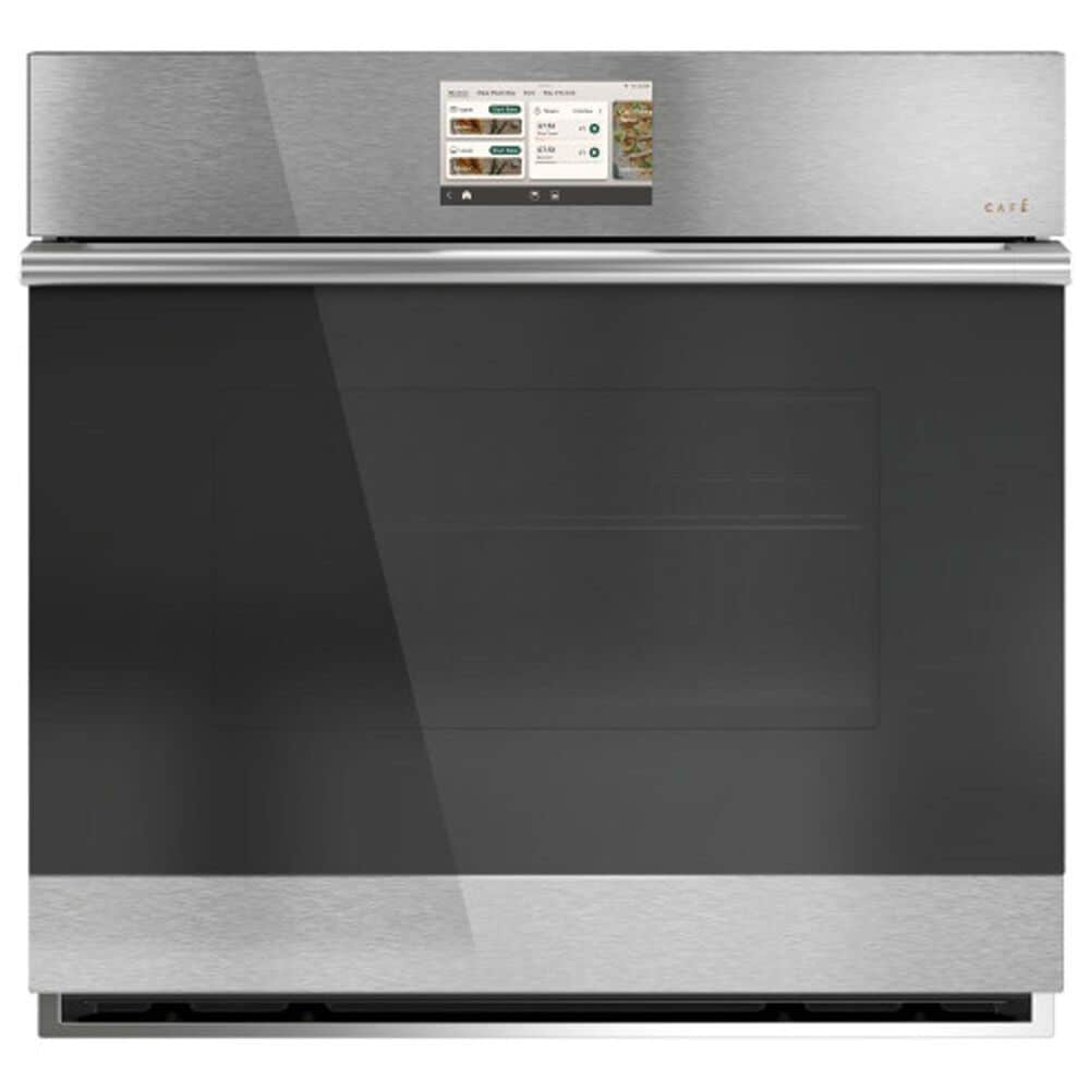 Cafe 30" Smart Built-in Convection Single Wall Oven in Platinum Glass, , large