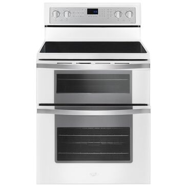 Whirlpool 6.7 Cu. Ft. Freestanding Electric Double Oven Range with Convection in White, , large