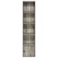 HOMLUX 5-Tier Shelf Bookcase with Door Storage Cabinet in French Oak, , large