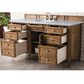 James Martin Vanities Brittany 60" Single Bathroom Vanity in Saddle Brown with 3 cm Eternal Jasmine Pearl Quartz Top and Rectangular Sink, , large