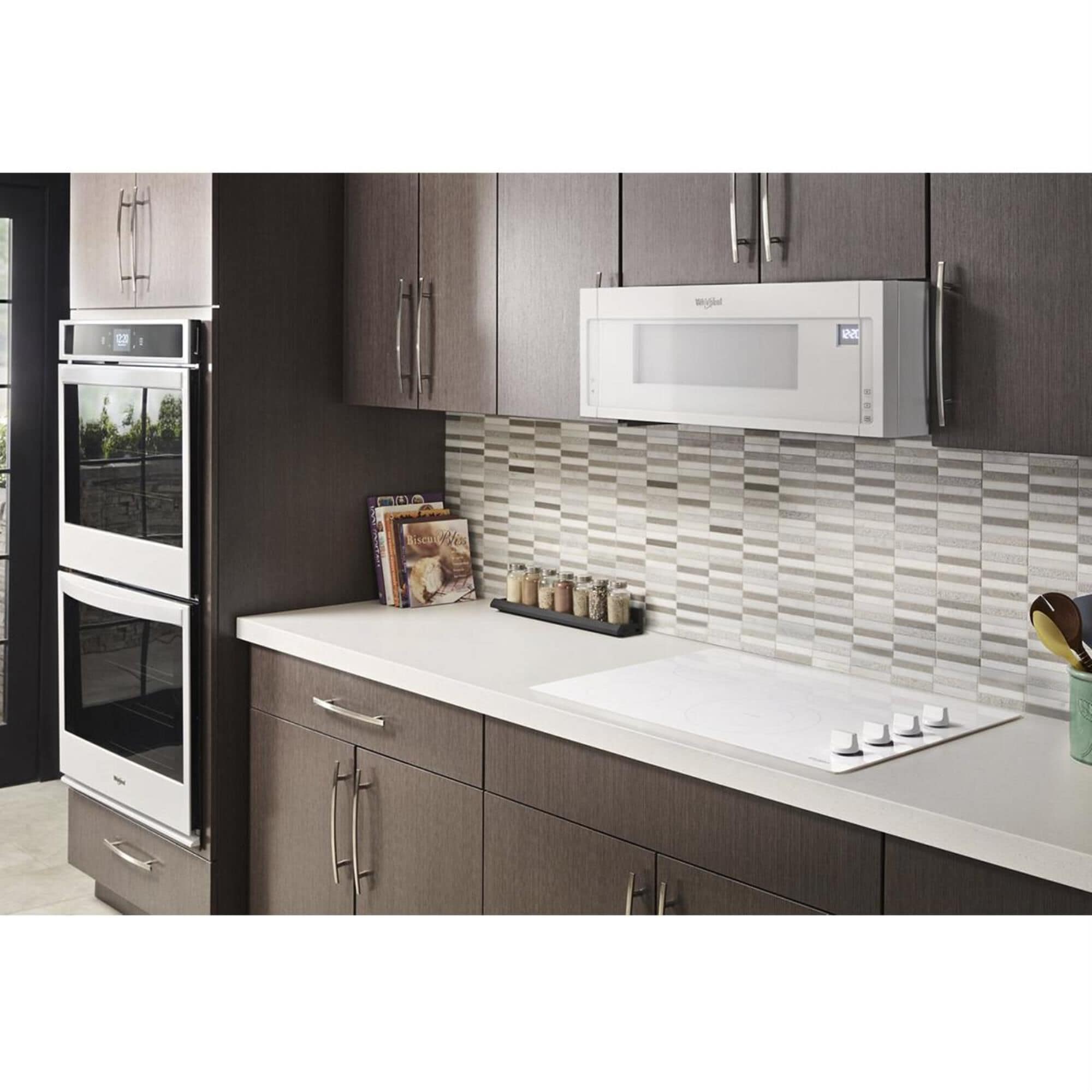 glass cooktop white