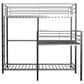 Furniture of America Hatch Twin Triple Bunk Bed in Sand Black and Silver, , large
