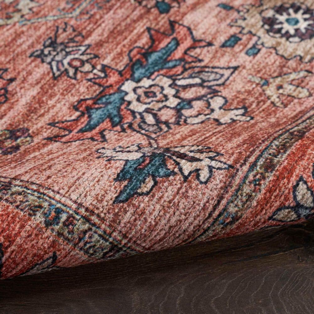 Nourison Grand Washables 5&#39;3&quot; x 7&#39;3&quot; Rust and Multicolor Area Rug, , large