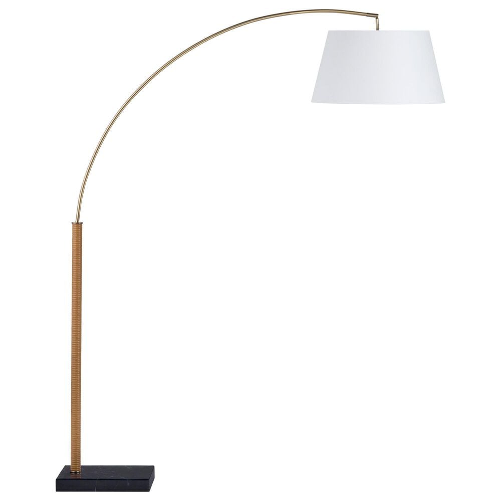 Crestview Collection Arch Floor Lamp in Gold and Black, , large