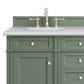 James Martin Vanities Brittany 60" Double Bathroom Vanity in Smokey Celadon with 3 cm Arctic Fall Solid Surface Top and Rectangular Sinks, , large