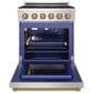 Thor Kitchen Gordon Ramsay 4.6 Cu. Ft. Professional Gas Range with Bronze Handle Kit in Stainless Steel, , large