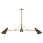 Troy Lighting Andersen 3-Light Chandelier in Patina Brass and Bronze, , large