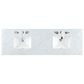 James Martin Vanities Bristol 72" Double Bathroom Vanity in Whitewashed Walnut with 3 cm Carrara White Marble Top and Rectangular Sinks, , large