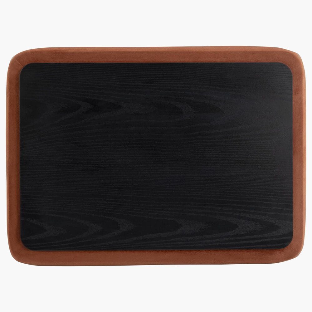 Lifestyle Solutions Kona Small Storage Ottoman in Rust, , large
