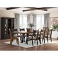 Ashley Greddinton 7-Piece Rectangular Extension Dining Set with Black Chairs in Medium Brown and Black, , large