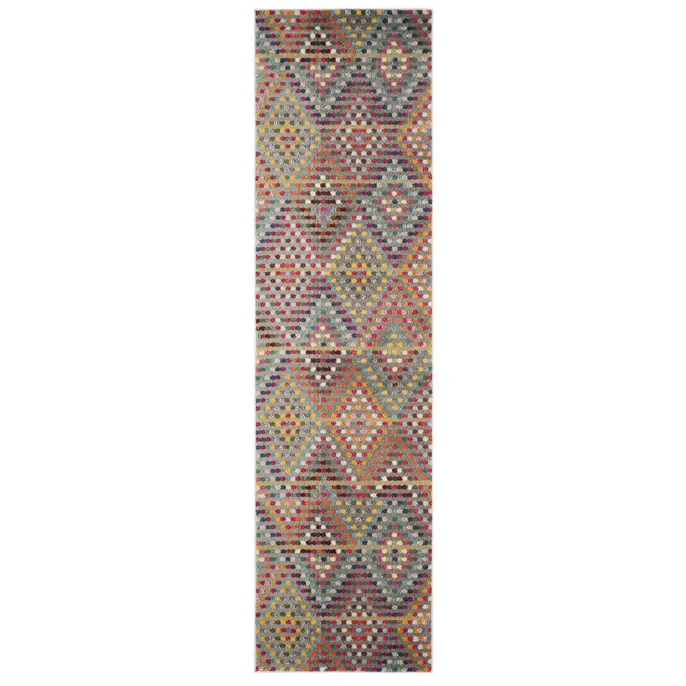 Safavieh Monaco MNC204F-212 2&#39;2&quot; x 12&#39; Multi/Beige Runner, , large