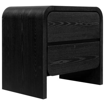Urban Home Elora 2-Drawer Nightstand in Jet Black, , large