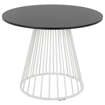 LumiSource Canary Dining Table in White and Black - Table Only, , large