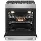 JennAir 6.8 Cu. Ft. Slide-In Dual Fuel Range in Stainless Steel and Black, , large