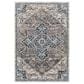 Surya Tuscany TUS-2335 Blue, Cream, Dark Blue, Gray, Dusty Coral and Light Beige 12" x 15" Area Rug, , large