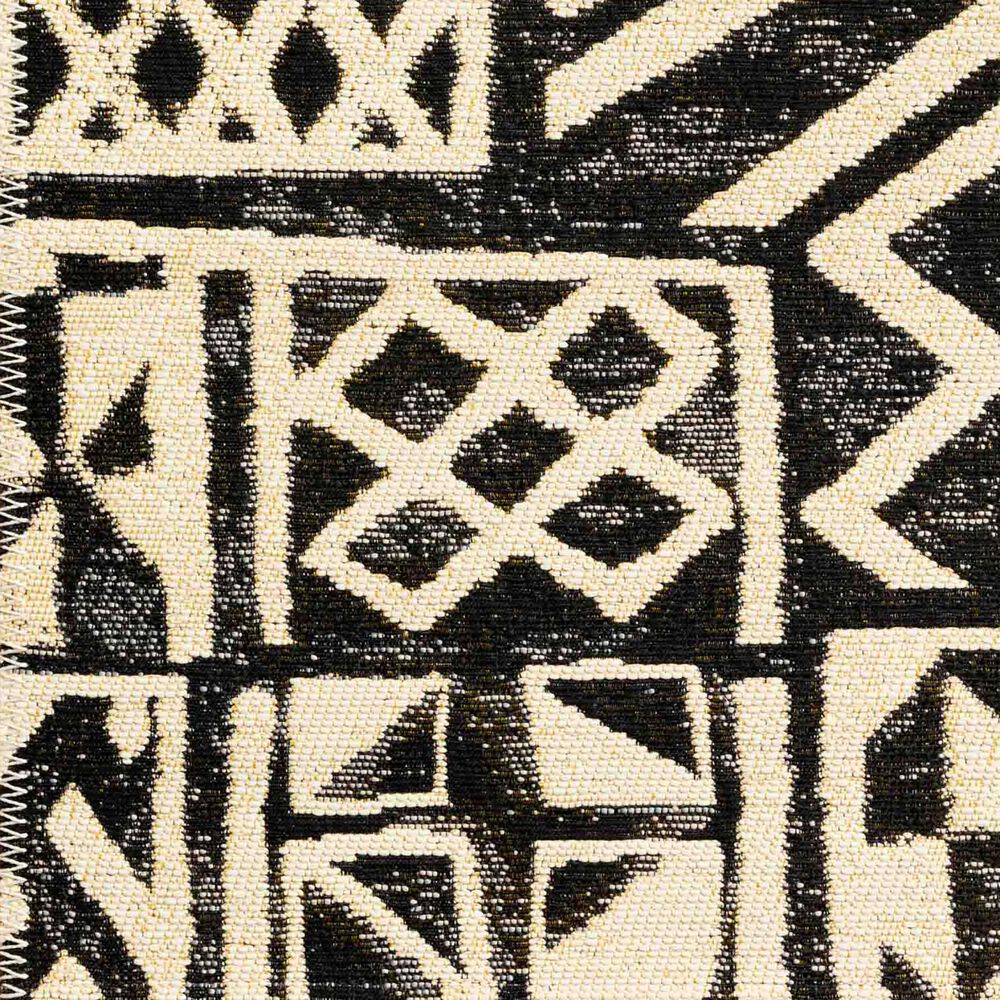 Loloi Mika 5&#39;3&quot; x 7&#39;8&quot; Ivory and Black Area Performance Rug, , large