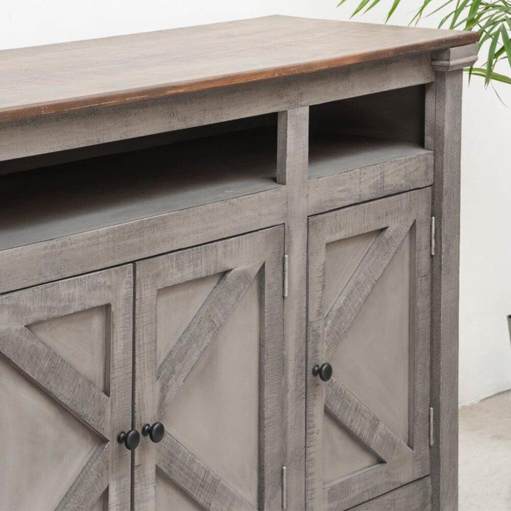 Meximuebles Oregon 70&quot; TV Console in Gray Rain, , large
