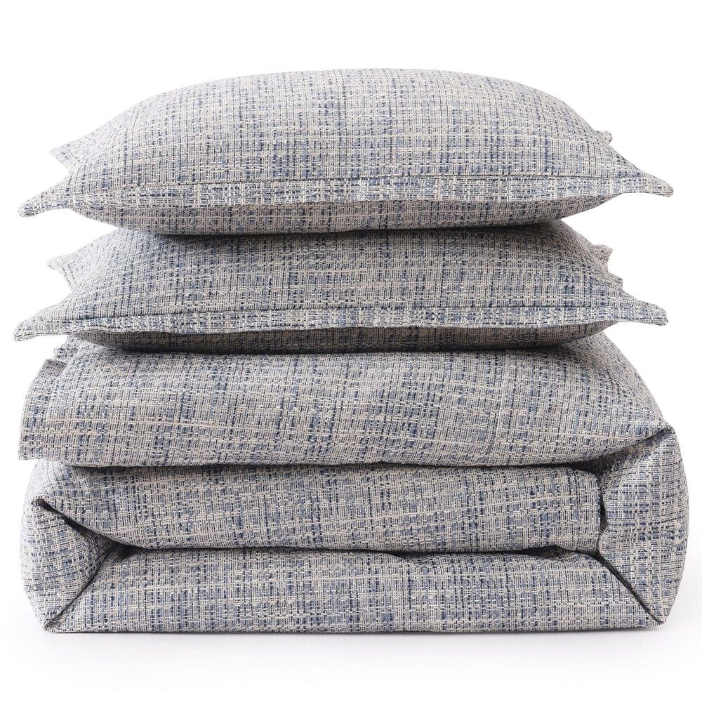 HiEnd Accents Tweed 3-Piece King Comforter Set in Blue, , large