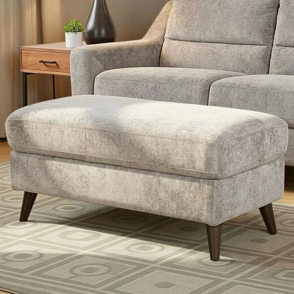 LumiSource Carly Bench Ottoman in Pewter, , large