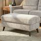 LumiSource Carly Bench Ottoman in Pewter, , large