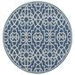 Oriental Weavers Meridian 7"10" Round Navy Area Rug, , large