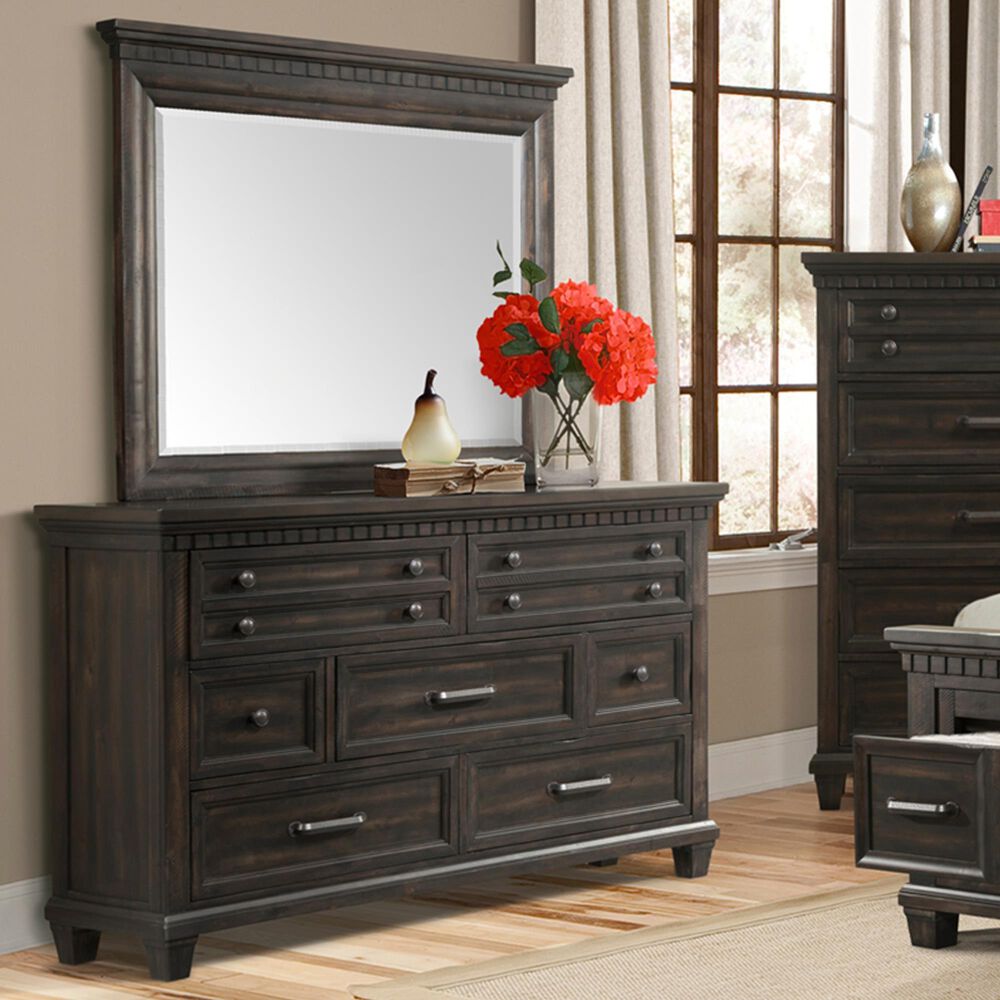 Mayberry Hill Mccoy Dresser and Mirror in Charcoal, , large