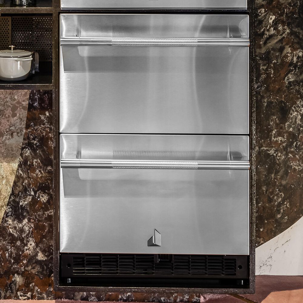 JennAir Rise 24" Double Drawer Refrigerator in Stainless Steel, , large