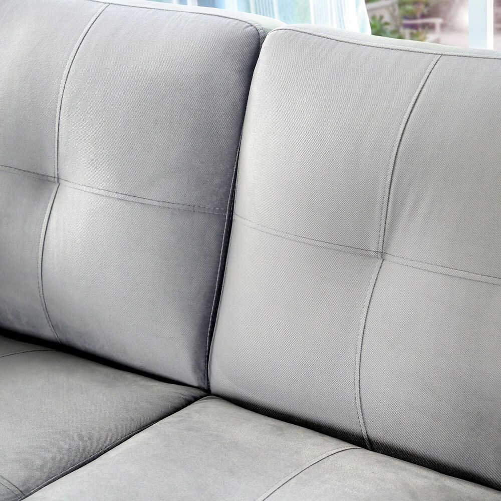 Furniture of America Babcock 3-Piece Living Room Set in Gray, , large