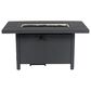 Woodard Scala 50" x 30" Rectangular Fire Table with Tri-Slat Top in Graphite, , large