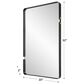 Uttermost Wall Mirror in Matte Black, , large