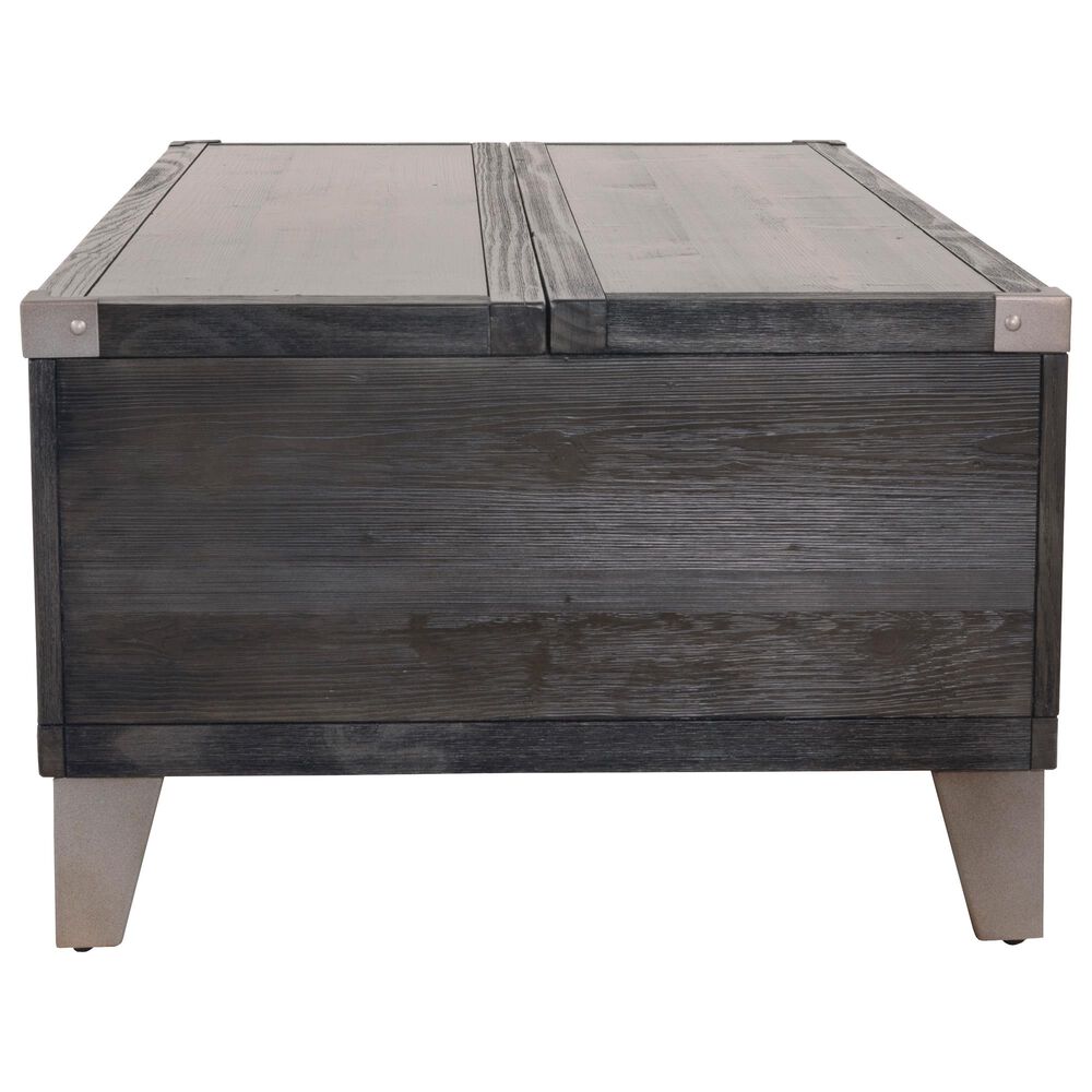 Ashley Todoe Lift Top Cocktail Table in Dark Gray, , large