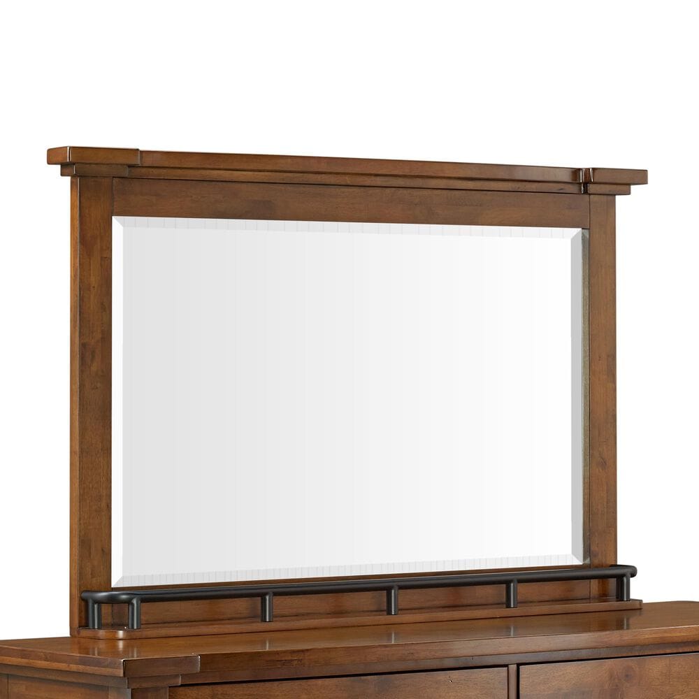 Mayberry Hill Gage 9 Drawer Dresser and Mirror in Chestnut, , large