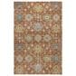Dalyn Rug Company Silk Road Cayenne, Paprika, Ivory, Gold, Teal, Gray and Brown 10" x 14" Area Rug, , large